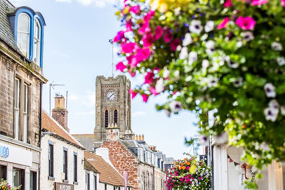 The high street in North Berwick